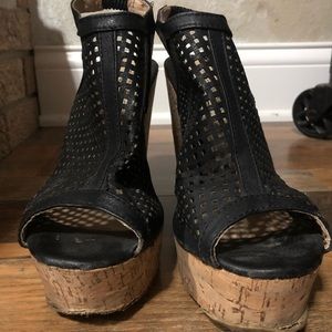 Open toe wedges